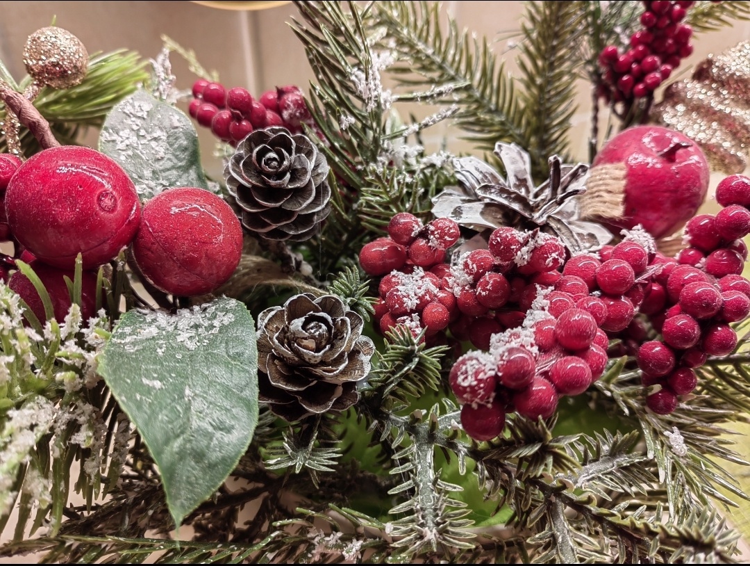 Предметное фото ёлочной композиции