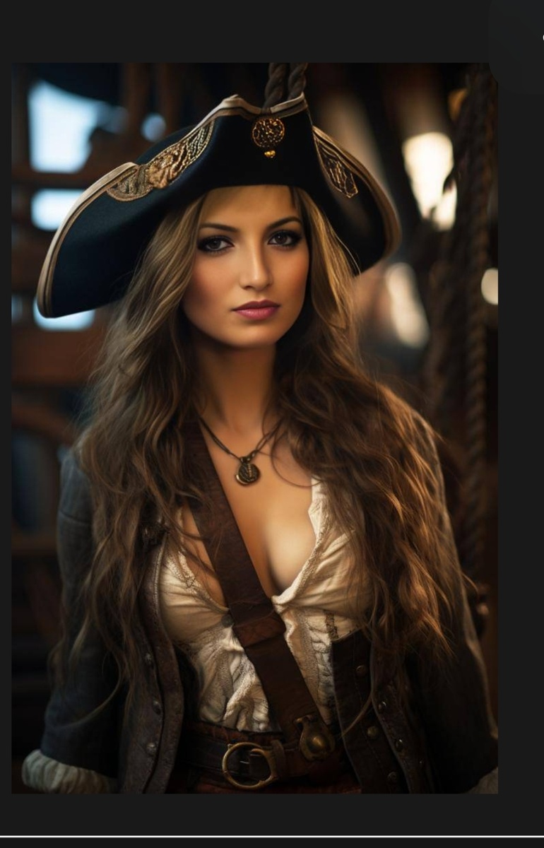 Виктория стала пираткой до мозга костей, волею судьбы. 