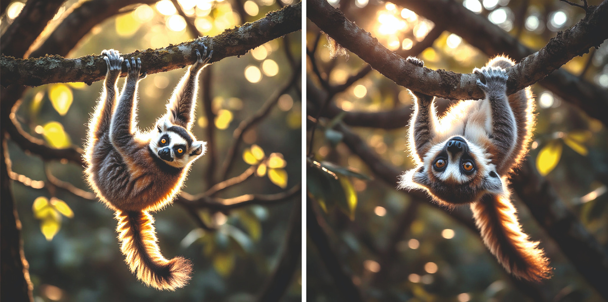 Почти все виды лемуров обитают исключительно на этом острове Мадагаскар.