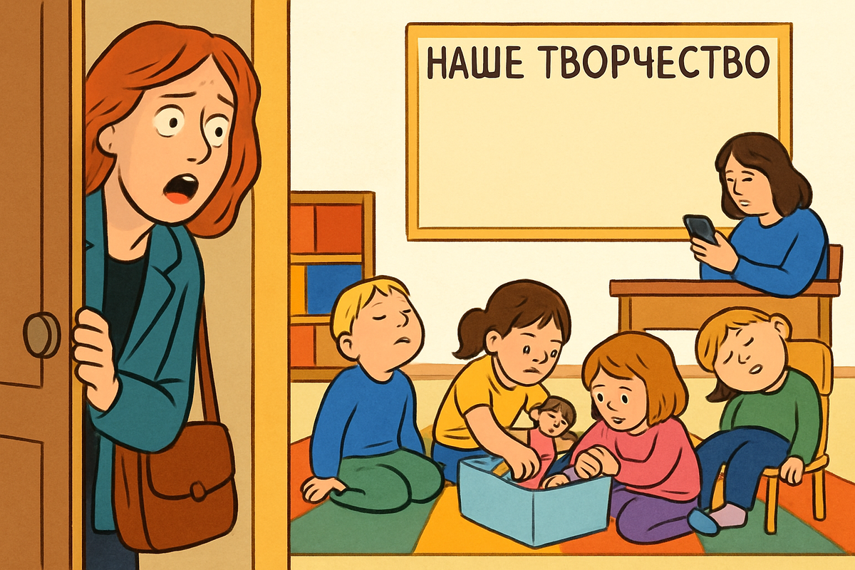 День сурка в младшей группе. Дети играют в куклы, стенд пуст, воспитатель — в телефоне. Это и есть ФГОС? Как заставить образовательное учреждение выполнять свою работу?