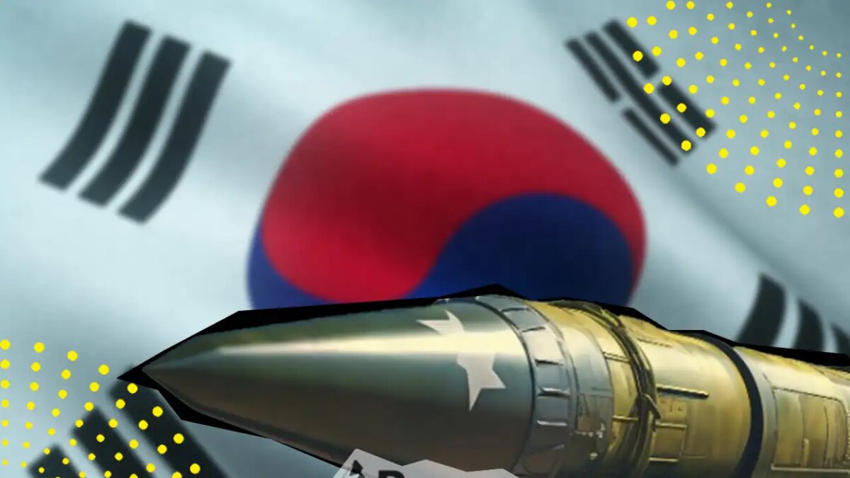    Южнокорейская ракета. © Коллаж / Ridus.ru
