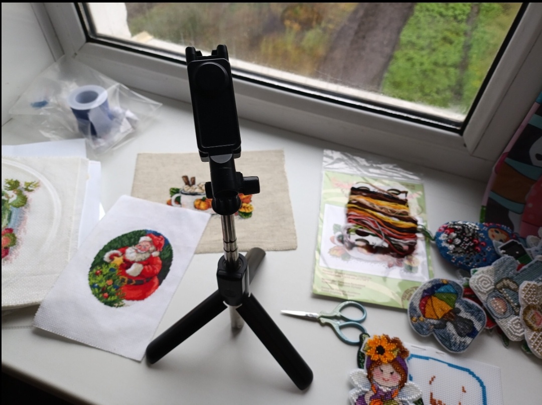 Рабочий процесс съёмки вышивального видео