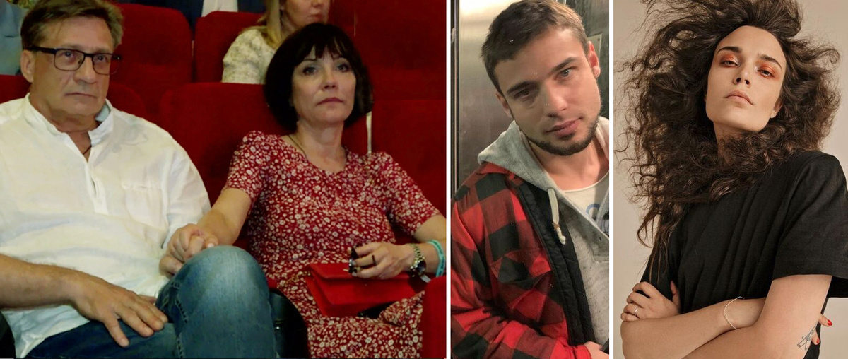 Екатерина Семенова и Владимир Виноградов. Справа Никита Табаков и Мария Сигал