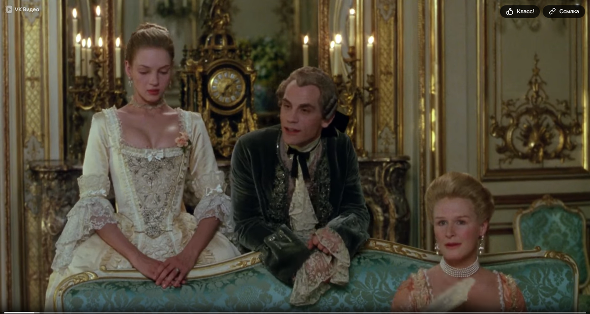 Скрин из фильма. Вальмон во всей своей красе.