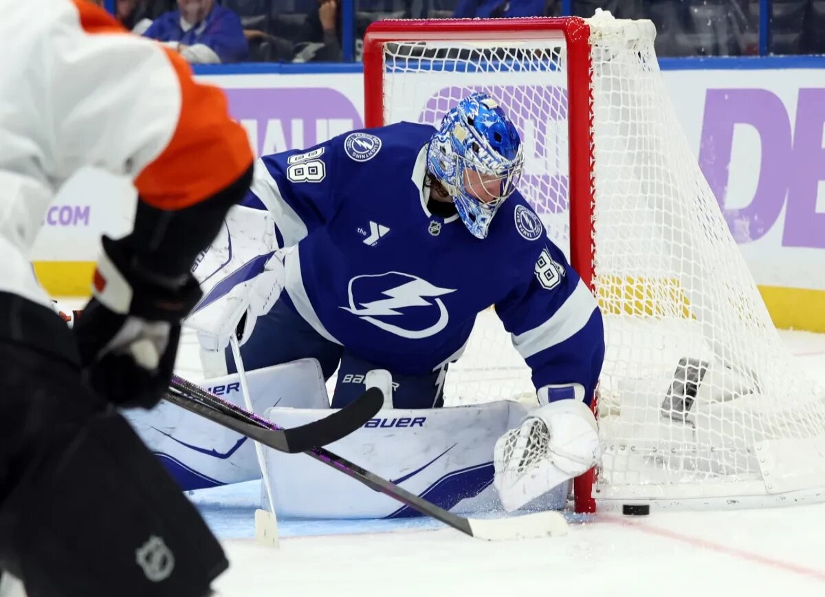     THW о ярком отрезке Василевского: играет как обладатель «Везины» и держит «Тампу» на вершине