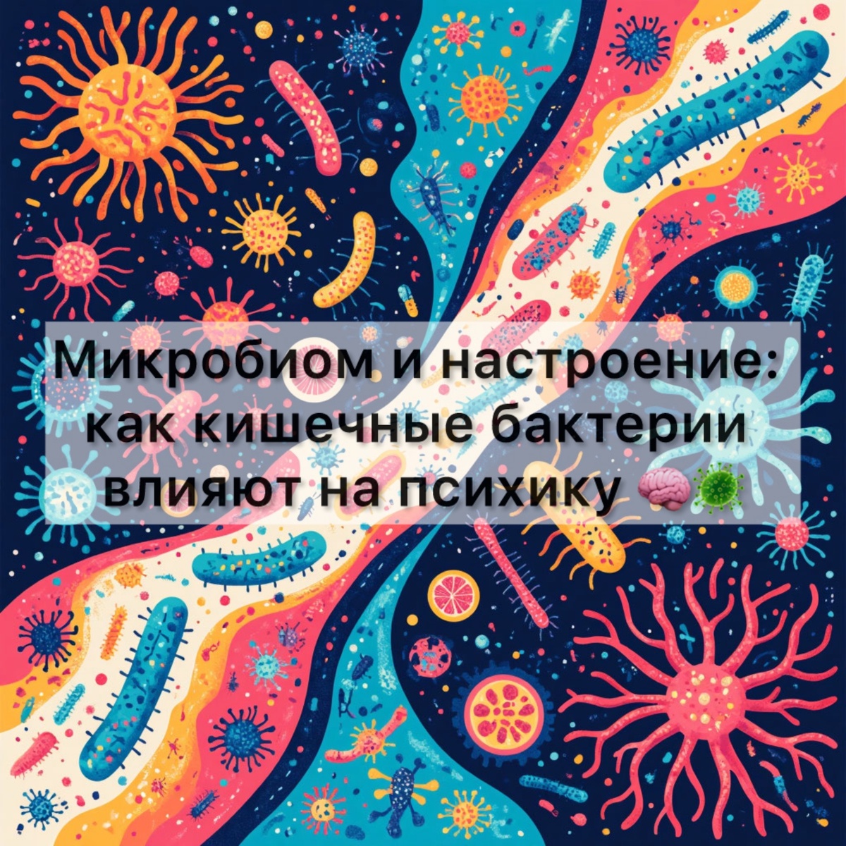 Микробиом и настроение: как кишечные бактерии влияют на психику