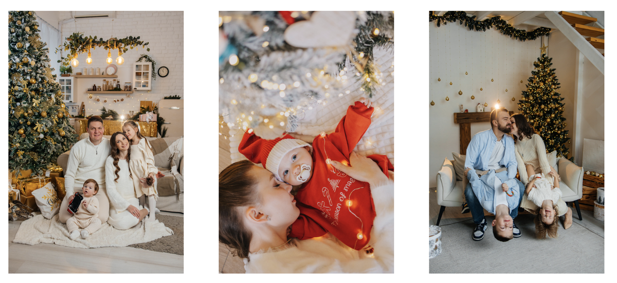 Новогодняя фотосессия с ребенком