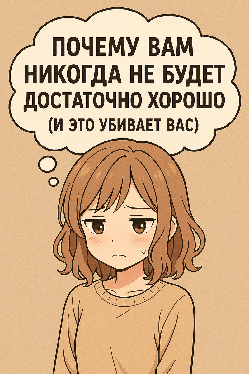Почему вам никогда не будет достаточно хорошо (и это убивает вас)
