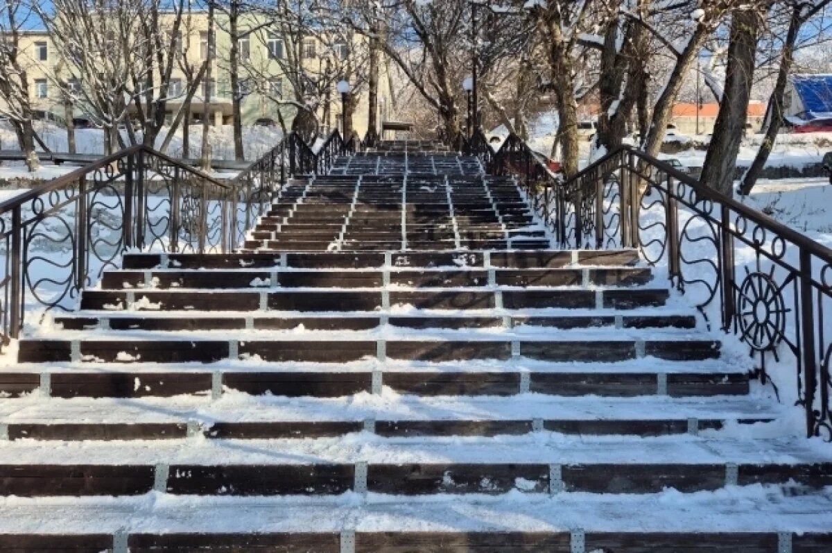    Три пешеходные лестницы отремонтируют в исторической части Петропавловска