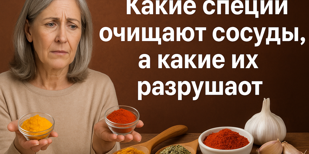 Какие специи очищают сосуды, а какие их разрушают?