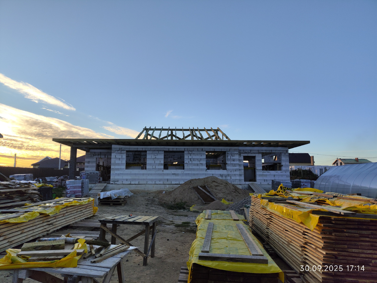 Установлен центральный прогон