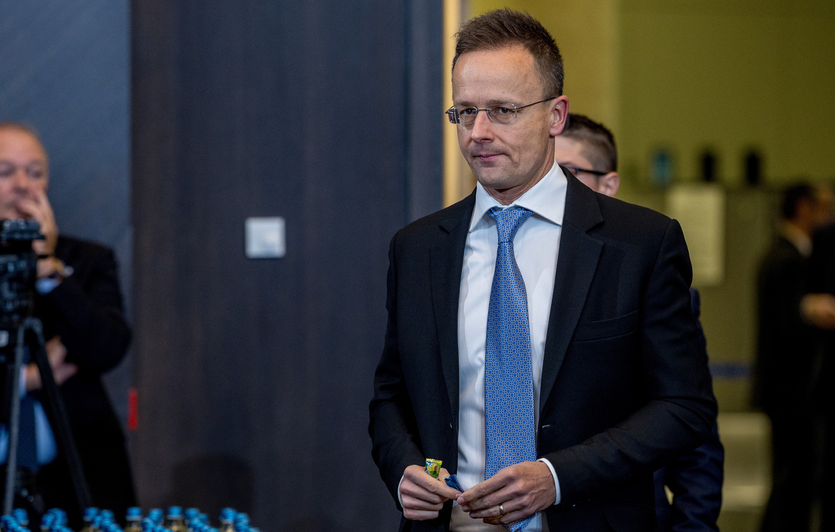    Министр иностранных дел и внешнеэкономических связей Венгрии Петер Сийярто  Omar Havana/Getty Images