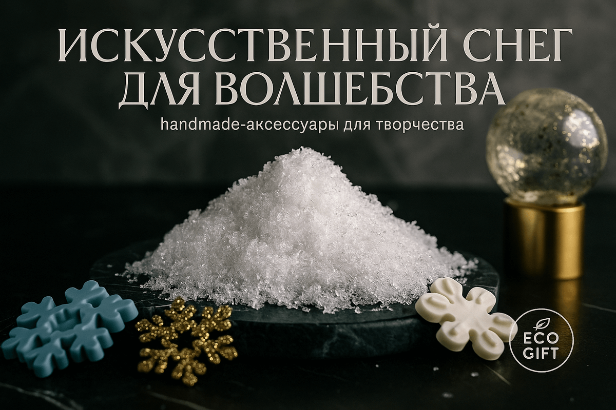    Создайте уникальные украшения с искусственным снегом и аксессуарами handmade Марина Погодина