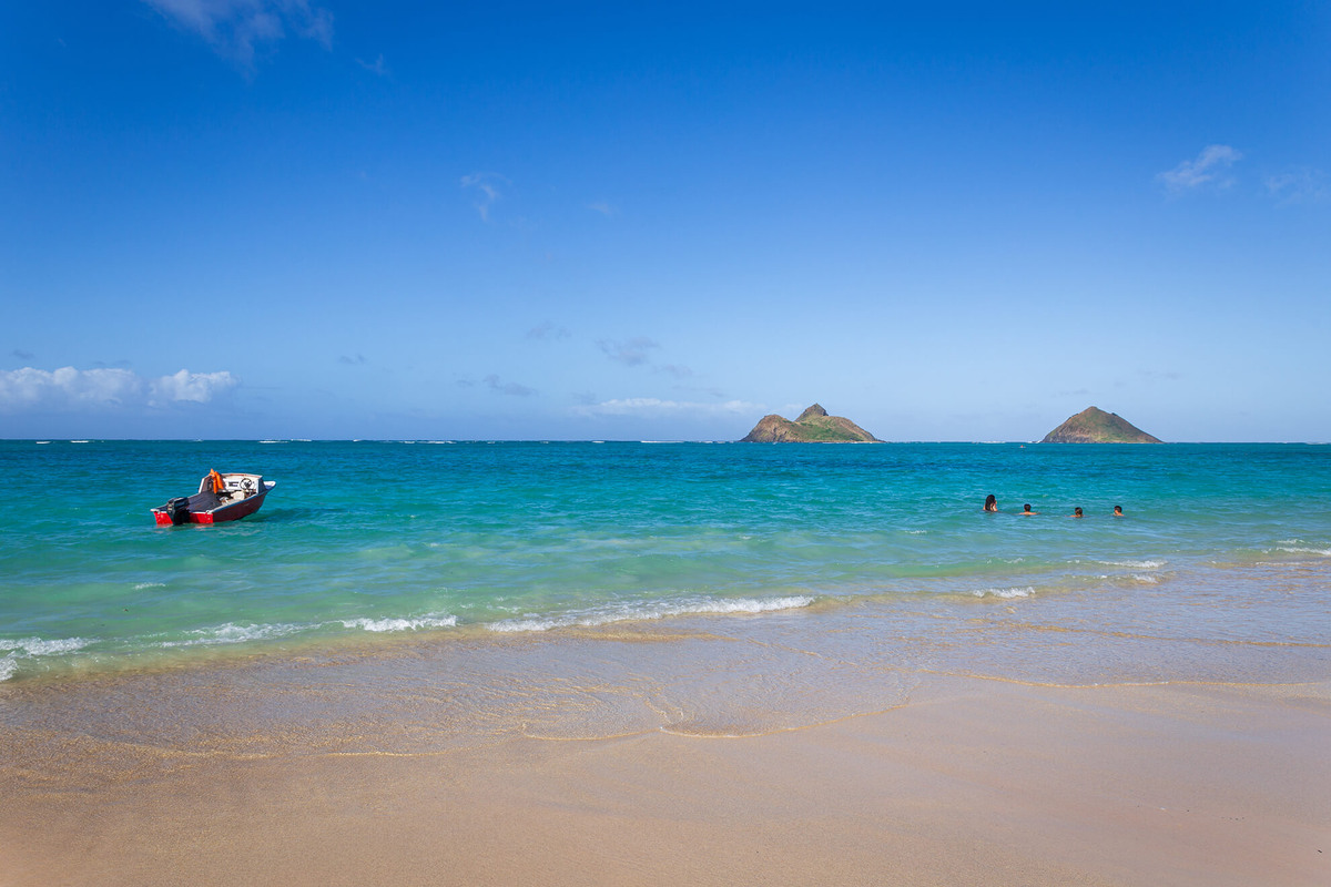 Пляж Ланикай, Гавайи, США. © Дмитрий Сахаров / justkeeptraveling.ru