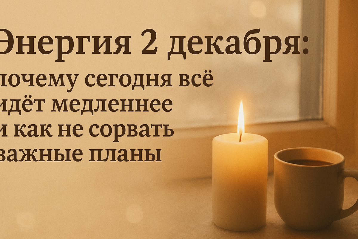 Энергия дня на 2 декабря