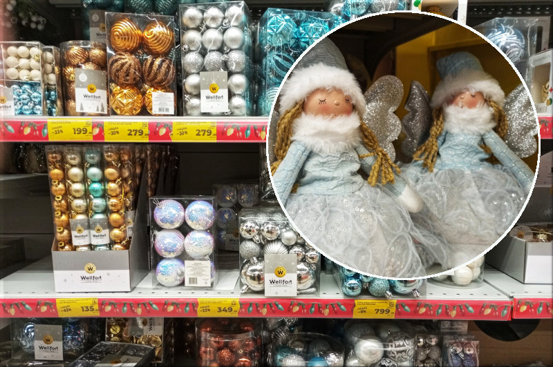    Новогодний декор в супермаркетах Камышина