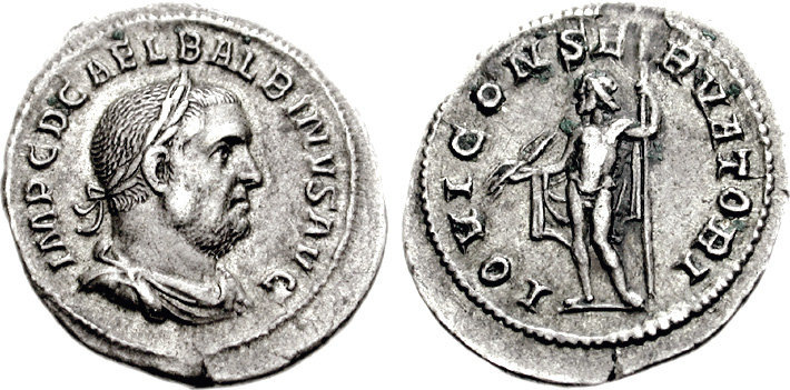 Денарий с портретом Бальбина