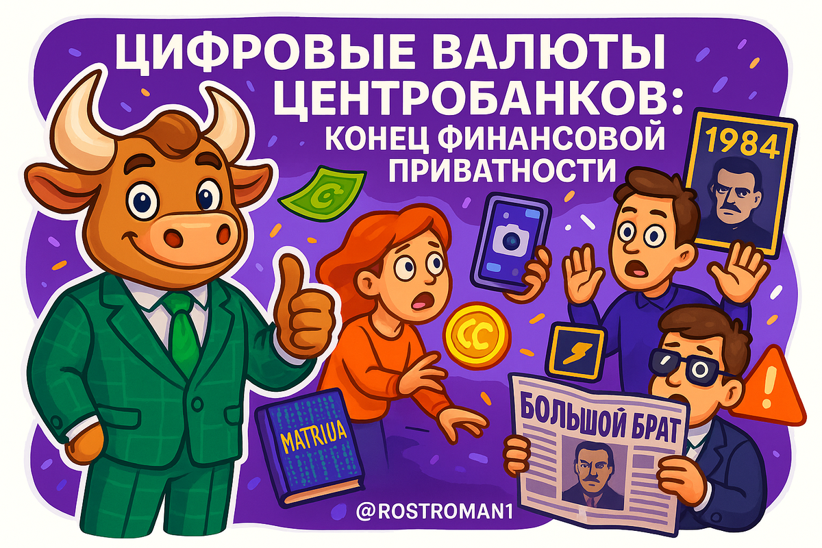    Цифровые валюты центробанков: ловушка приватности, о которой молчат власти РоСТ | Роман о Системном Трейдинге