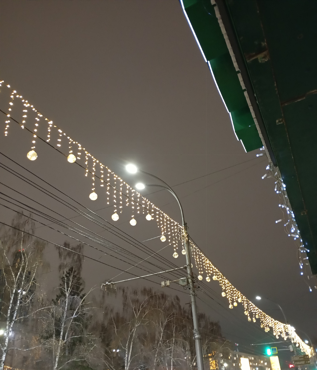 Новосибирск за месяц до нового года.