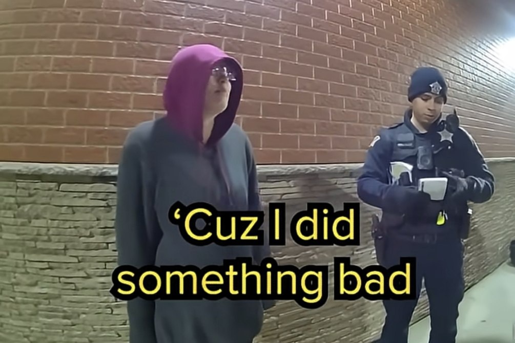 Задержание Гейзер. Скриншот видео YT "CriminallyObsessed"