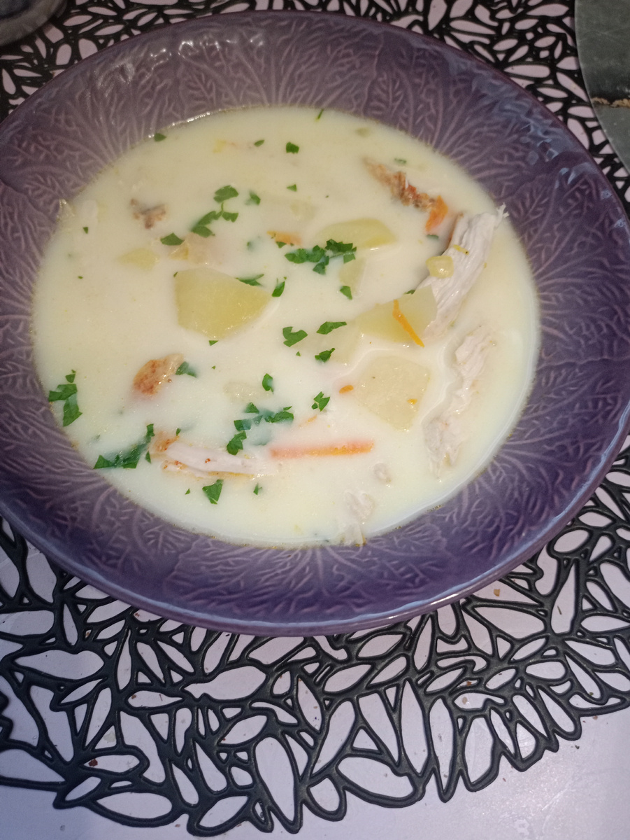 Фото моë. Сырный суп