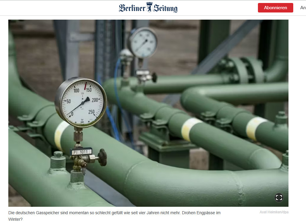    Скриншот с сайта Berliner Zeitung