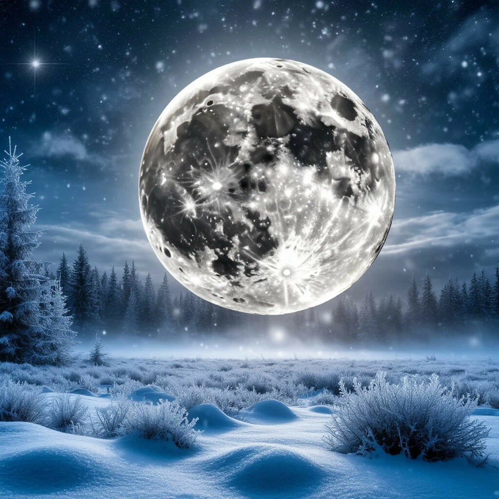 Полнолуние в декабре, Декабрьское Полнолуние, Суперлуние в декабре