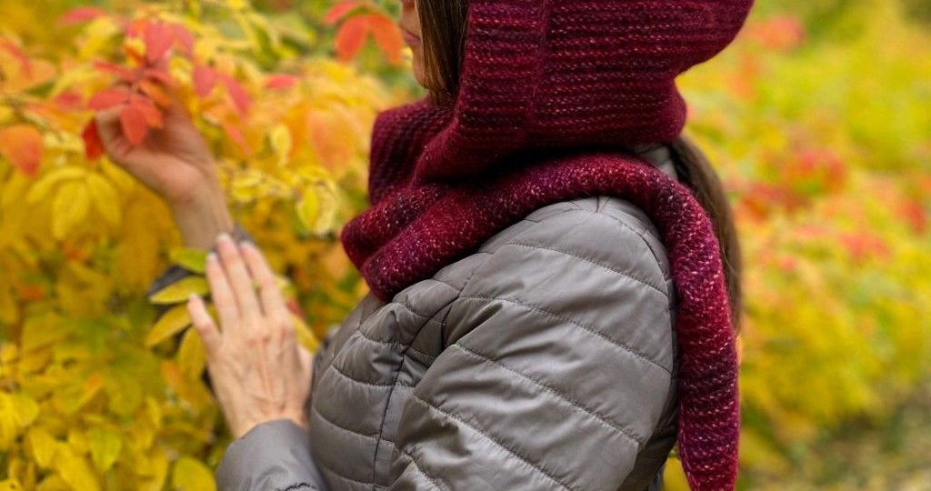 Капюшон Софи с отворотом: обзор пряжи, спиц и вариантов вязания популярной модели