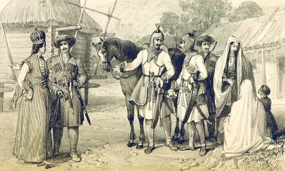 Кавказ. Русское дело и междуплеменные вопросы. Рисунок с общедоступных ресурсов.