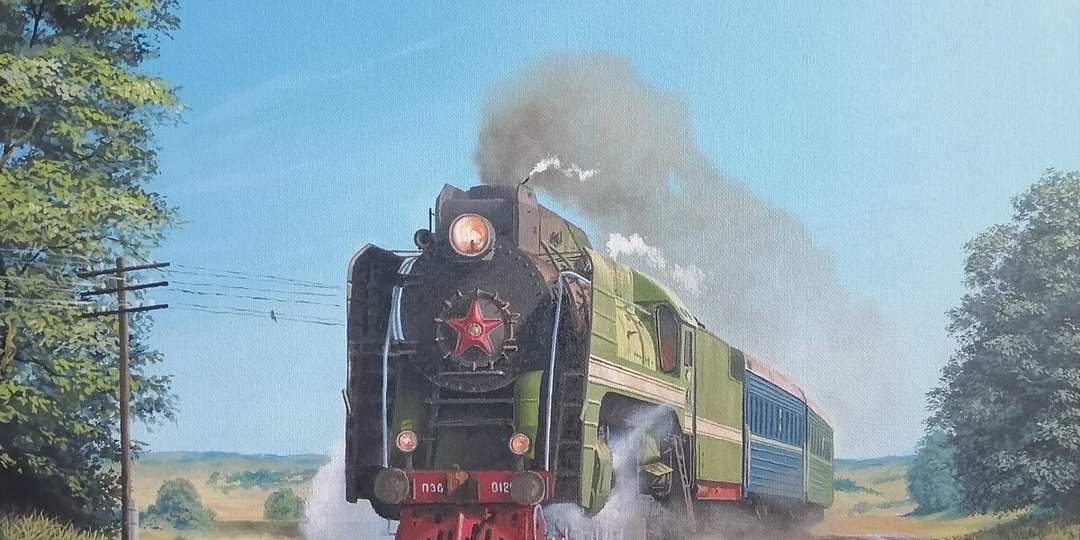 Железнодорожные картины от Романа Бодренко. Арт Маршрут