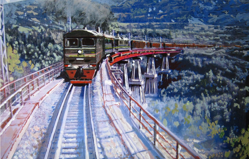 Арт Маршрут. Подборка работ современных художников на железнодорожную тему