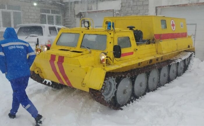 Тот самый легендарный медицинский танк / Фото: ЦРБ Охинского района