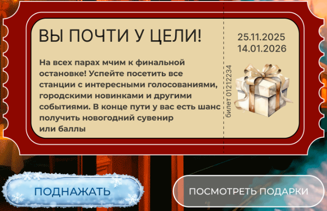 Так выглядит главная станица новогодней активности в моем аккаунте на портале Активный гражданин. Фото взято с данного портала