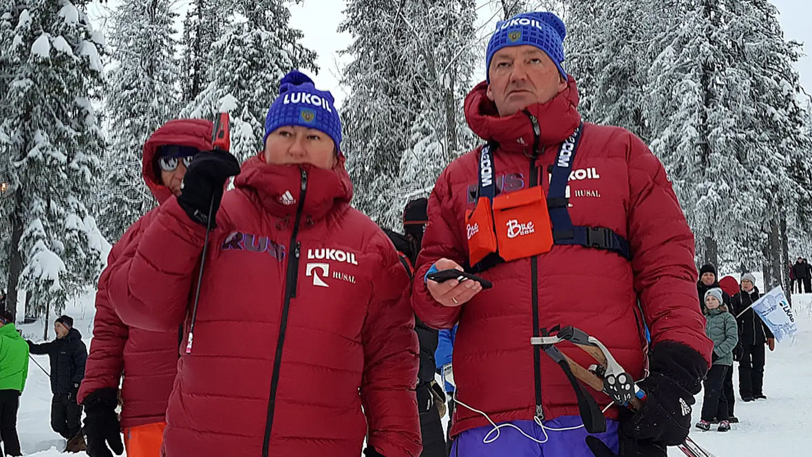    Елена Вяльбе и Маркус Крамер.