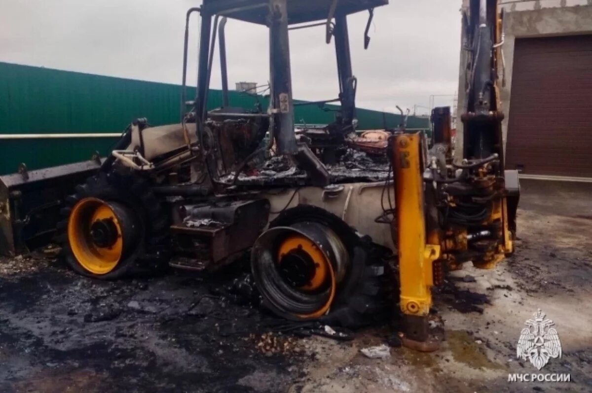    В Переславле-Залесском сгорел трактор