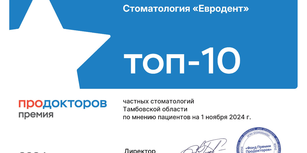 Мы стали победителями премии ПроДокторов ТОП-10: почему для нас это важно