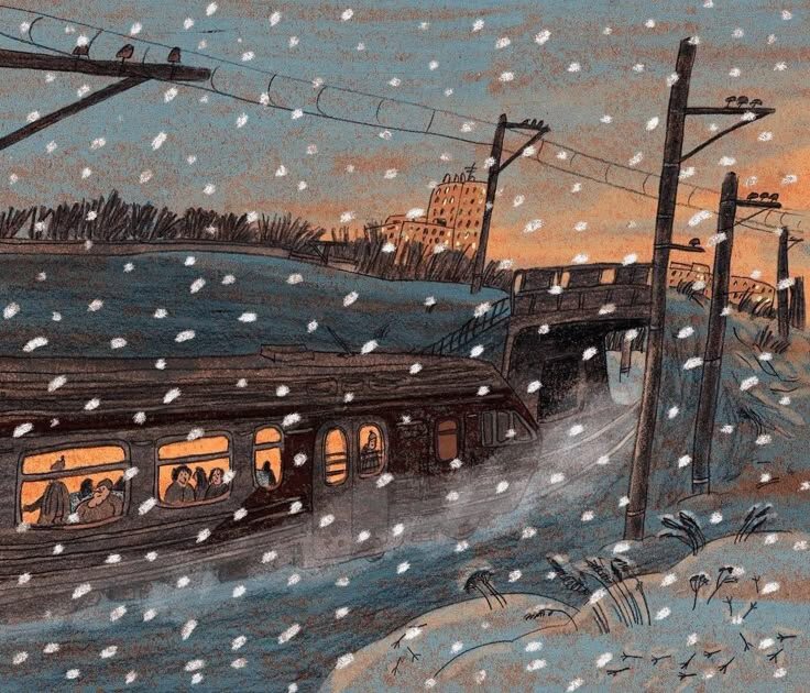 2. За город! Художница К. Милосердова.