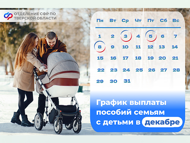 Когда Соцфонд перечислит пособия семьям с детьми в Тверской области