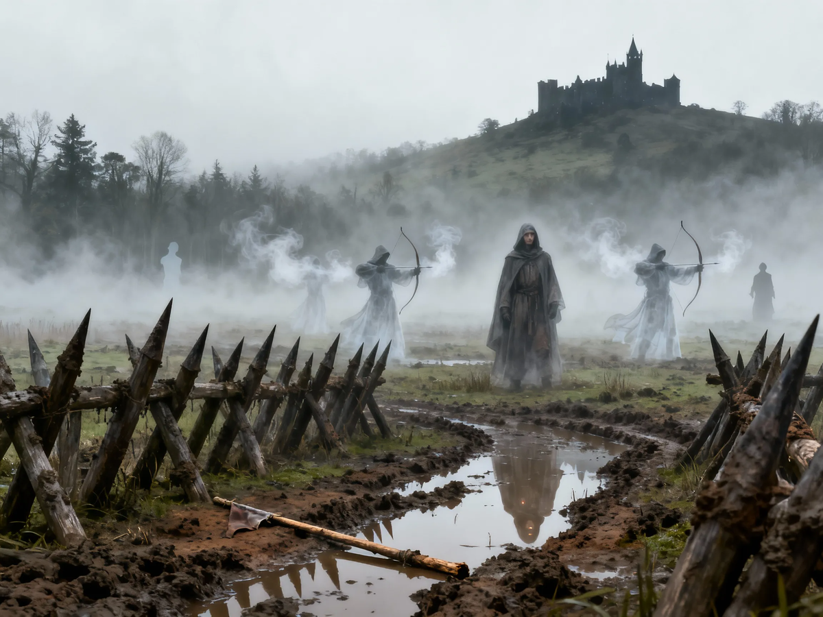 Они встали в строй из глины, дождя и тумана. Говорят, иногда в день Святого Криспина на поле Азенкура проступают тени, которые так и не услышали команды «Отойти!».