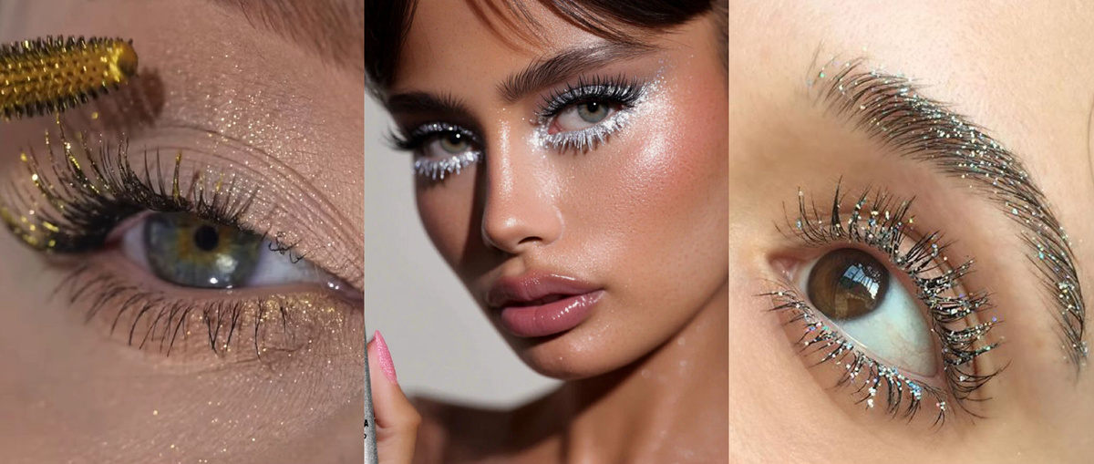 Тушь с блестками