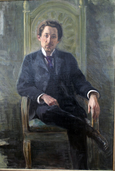 Портрет Н. Г. Бонч-Осмоловского. Художник Лев Альперович.