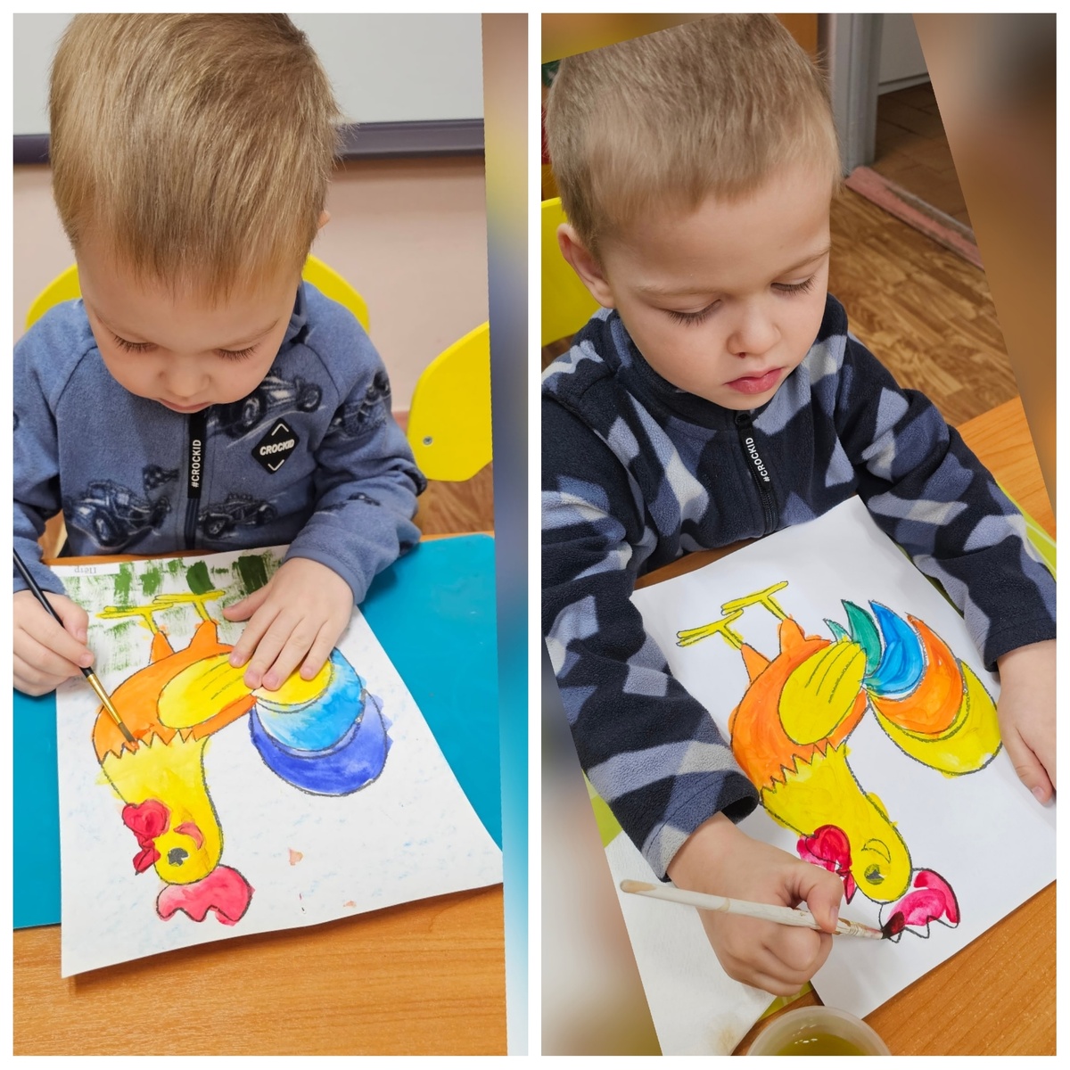 Нарисовали петуха