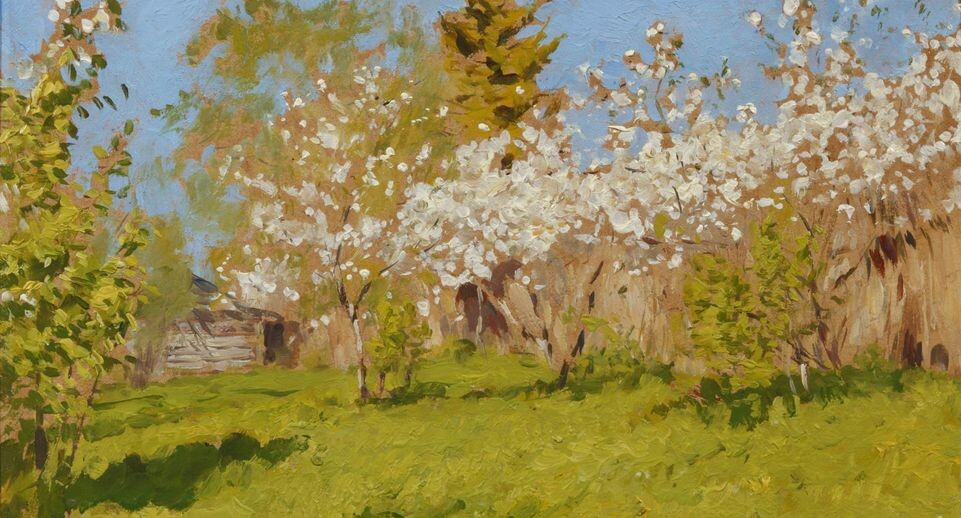    Цветущие яблони. 1896. Этюд. Собрание А. Н. Жилина / Государственный литературно-мемориальный музей-заповедник А.П. Чехова "Мелихово"