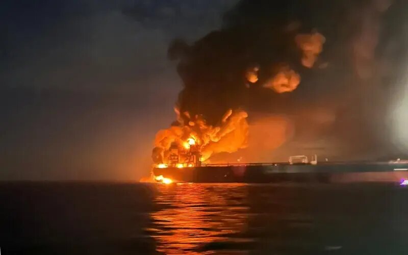 Танкер, охваченный огнём у берегов Турции
Фото:
SCANPIX/Turkish Directorate General for Maritime Affairs