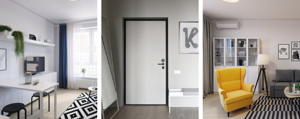 Примеры интерьеров с белыми стенами (фотографии взяты из открытых источников и используются в информационных целях).