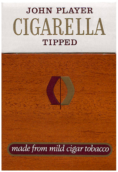 Великобритания, 1960-е годы. 20 штук в коробке с откидной крышкой. Производитель: Imperial Tobacco, владелец торговой марки: John Player & Sons.