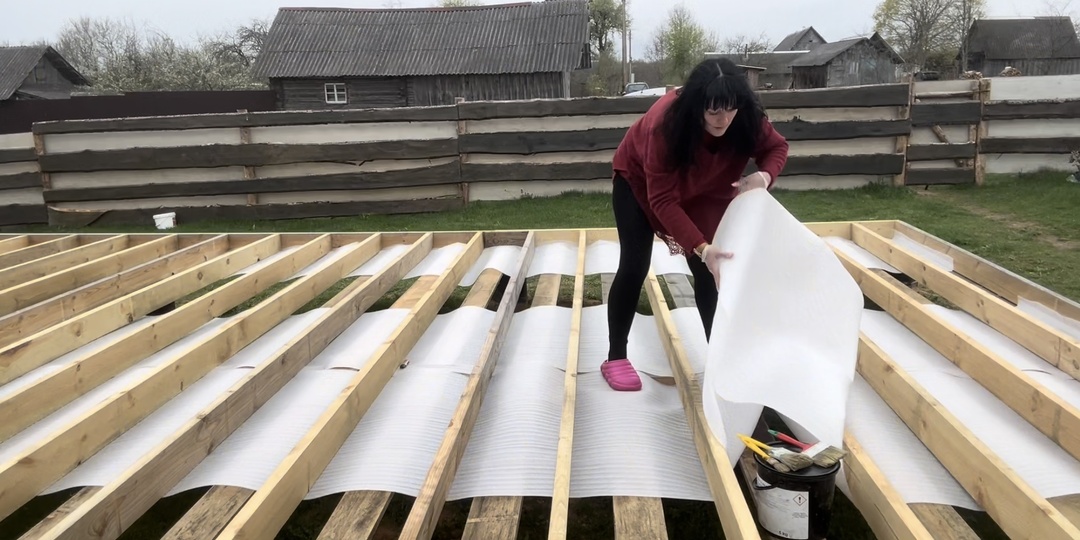 🔨Я сама строю ДОМ 🏡 | 📐 Строительство пола своими руками: сколачивание пола