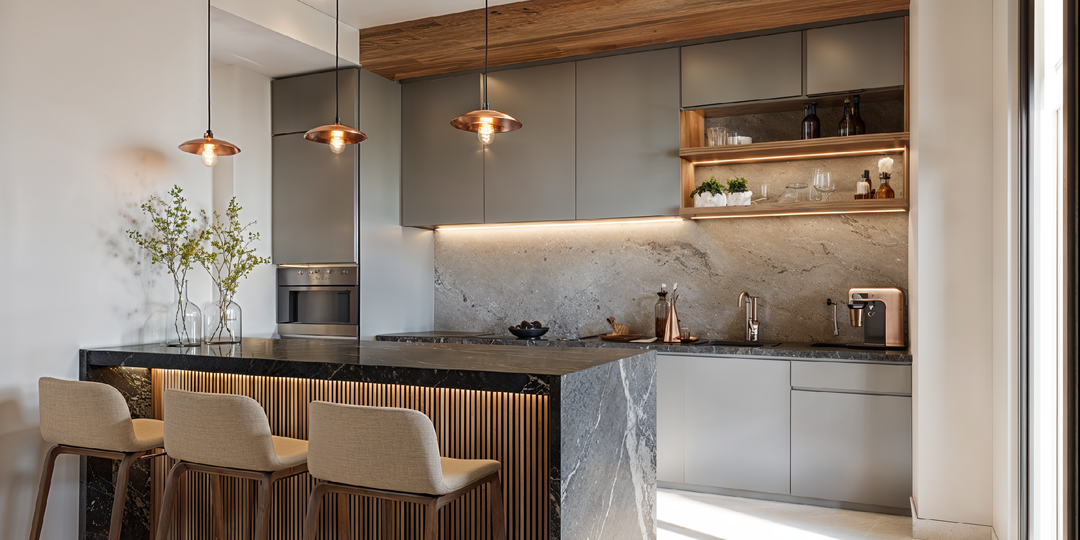 Барная зона вместо стола: удобно ли это для семьи с детьми?