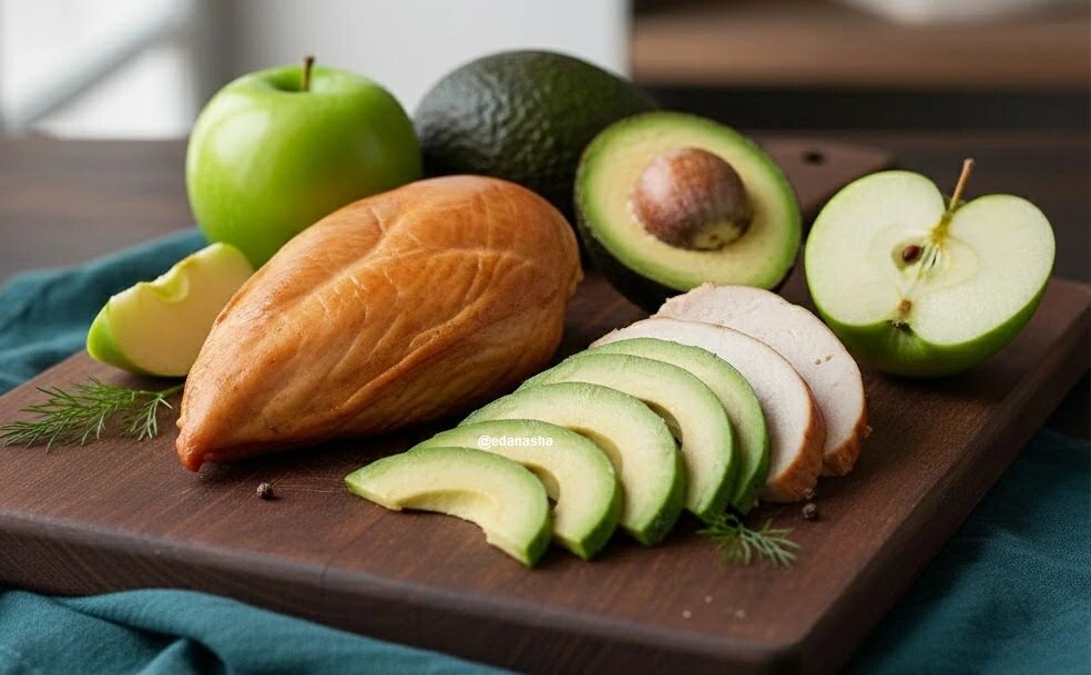 Копченая куриная грудка авокадо