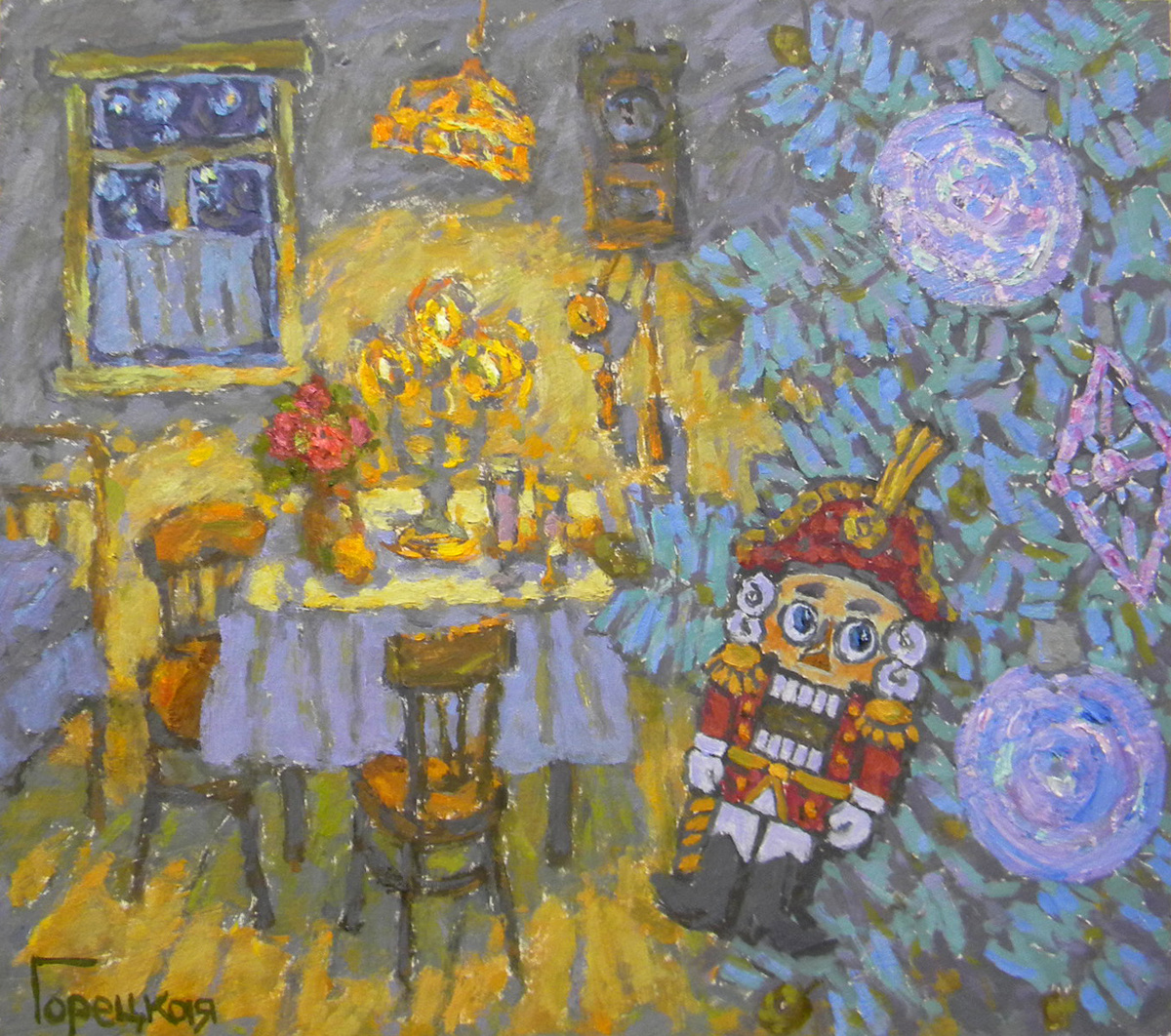 Полина Горецкая "Щелкунчик" 2024 холст, масло 50х60 